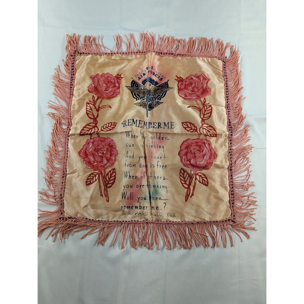 WW2 US Army Air Forces Sheppard Field Texas WWII Pillow Sham / Cover Remember Me